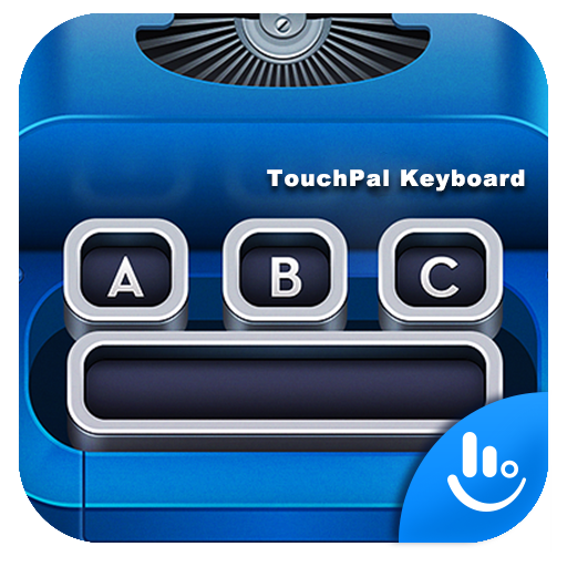 Blue Typewriter Keyboard Theme