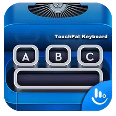 download Blue Typewriter Keyboard Theme APK