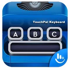 Скачать Blue Typewriter Keyboard Theme APK