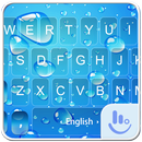 Blue Water Drop  Thème pour clavier APK