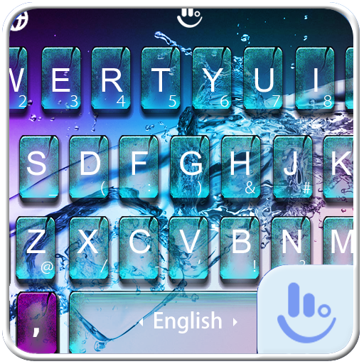 Breaking Glass Water FREE Keyboard Theme