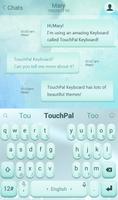 TouchPal Bright Blue Theme ảnh chụp màn hình 1