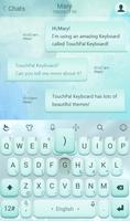 TouchPal Bright Blue Theme ảnh chụp màn hình 2