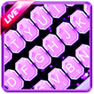 Live Bright Purple Stars Keyboard Theme