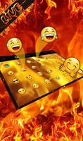Live 3D Burning Fire Keyboard Theme captura de pantalla 2