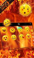 Live 3D Burning Fire Keyboard Theme captura de pantalla 3