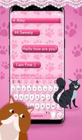 Cartoon Cat Paw Keyboard Theme постер