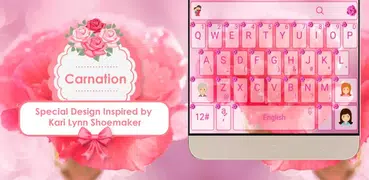Pink Carnation Keyboard Theme
