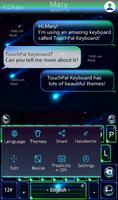 TouchPal Comet Keyboard Theme imagem de tela 2