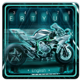 Neon Color Motorcycle Keyboard Theme icon