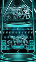Neon Color Motorcycle Keyboard Theme screenshot 2