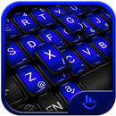 APK Cool Black Blue Keyboard Theme