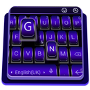 Stunning Black Purple Keyboard Theme APK