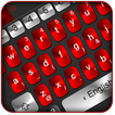 Black Red Metal Keyboard Theme