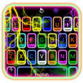 Thunder Neon Colorful Lights Keyboard Theme