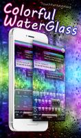 Colorful Glass Water Keyboard poster
