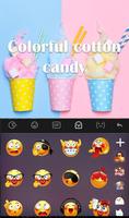 Cotton Candy Keyboard  Theme capture d'écran 3