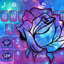 Colorful Galaxy Rose Keyboard Theme APK