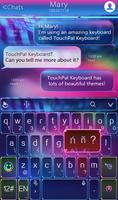 TouchPal Colorful Neon Theme 스크린샷 3