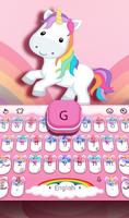 Cute Flower Unicorn poster