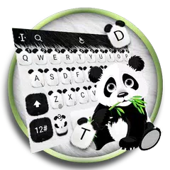 download Cute Panda Baby Keyboard Theme APK