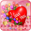 Cute Romantic Heart Keyboard Theme APK