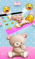 Cute Teddy Bear Keyboard Theme Screenshot 3