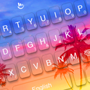 Dusk Beach Coconut Tree Keyboard Theme APK