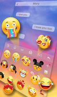 Dusk Beach Coconut Tree Keyboard Theme скриншот 3