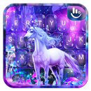 Fantasy Neon Unicorn Keyboard Theme APK