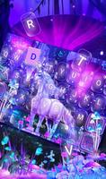 Fantasy Neon Unicorn poster