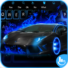 Black Car Blue Fire-icoon