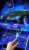 Black Car Blue Fire imagem de tela 1