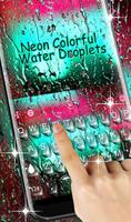 Color Water Drops Keyboard Theme imagem de tela 3