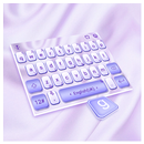 Fashion Purple White Keyboard Theme APK