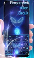 Fingerprint Alien Circuit Poster