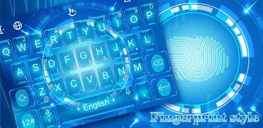 Fingerprint Style Tech Keyboard Theme
