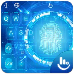 Fingerprint Style Tech Keyboard Theme APK download