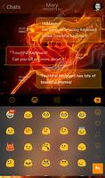 Red Fire Dragon Keyboard Theme скриншот 3
