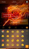 Red Fire Dragon Keyboard Theme capture d'écran 3