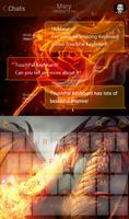 Red Fire Dragon Keyboard Theme скриншот 1