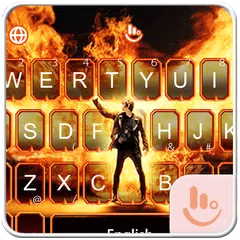 Live 3D Fire Flame Keyboard Theme