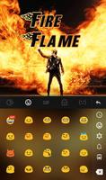 Live 3D Fire Flame Keyboard Theme capture d'écran 2