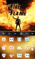 Live 3D Fire Flame Keyboard Theme capture d'écran 3