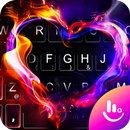 APK Fire Heart Keyboard Theme