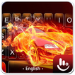 Fire Super Car Keyboard Theme