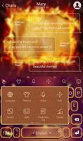 TouchPal Fire Keyboard Theme ảnh chụp màn hình 2