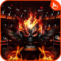 Fire Skull Keyboard Theme APK Herunterladen