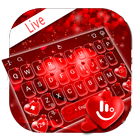 Live Floating Love Heart Valentine Keyboard Theme simgesi