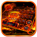 Flaming Flower Keyboard Theme APK